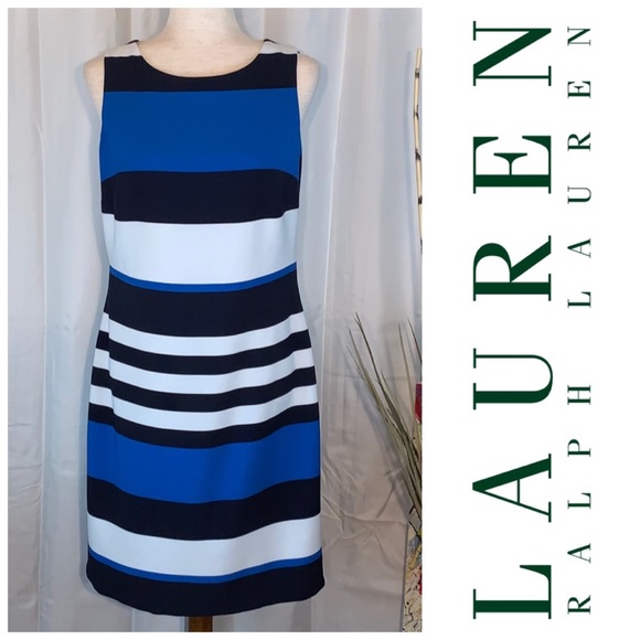Lauren Ralph Lauren Dresses & Skirts - ⚠️Lauren by Ralph Lauren sleeveless color block striped dress.